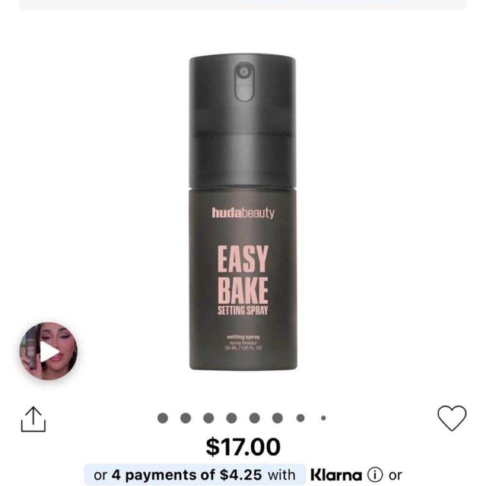 HUDA BEAUTY Easy Bake Blurring Setting Spray – 30ml